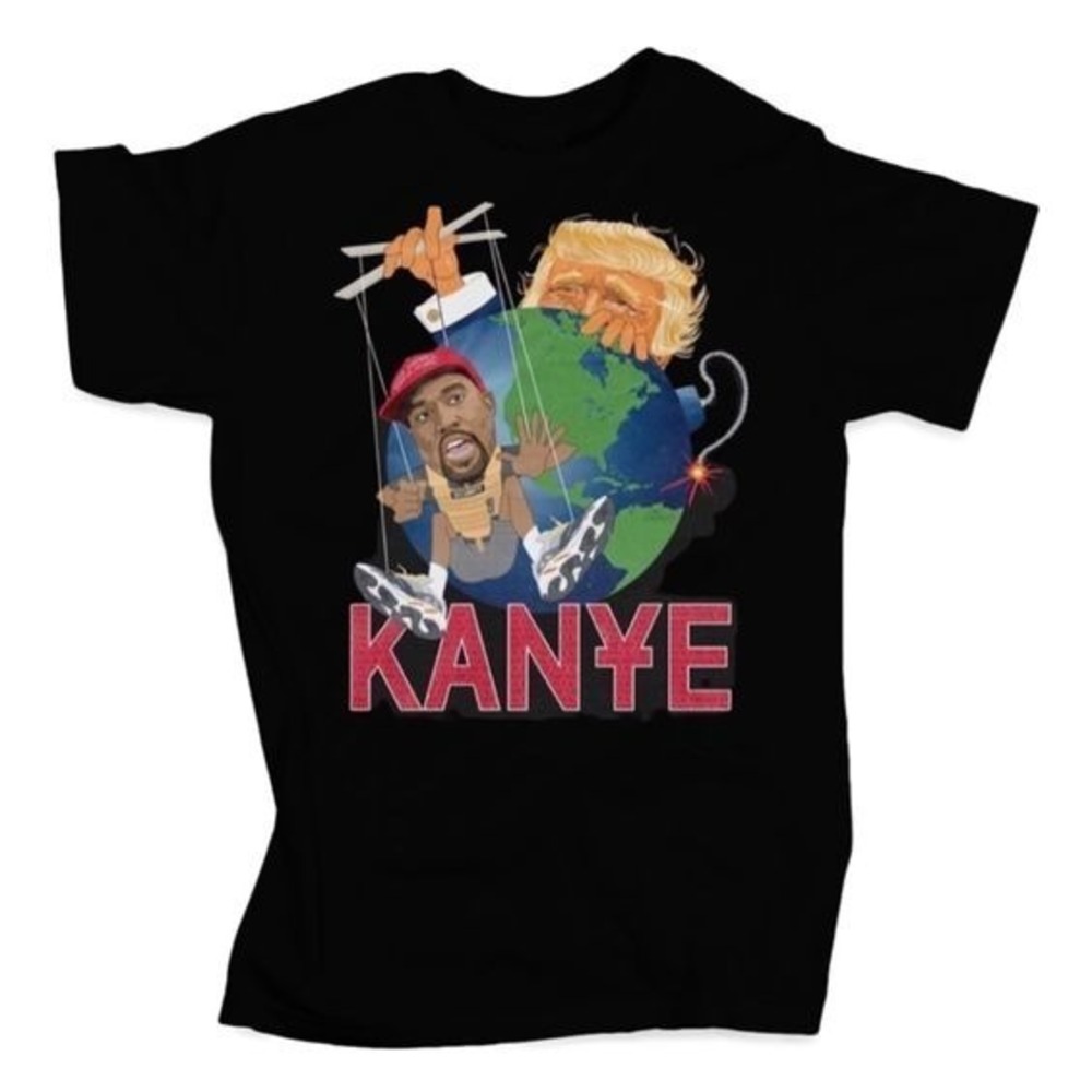 Unisex T-Shirt Of Kanye West As D. Trumps Puppet